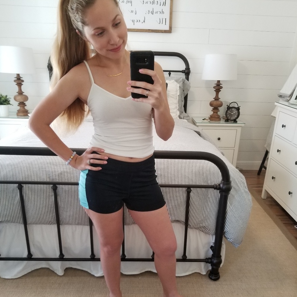 Champion Black and Blue Spandex Running Shorts